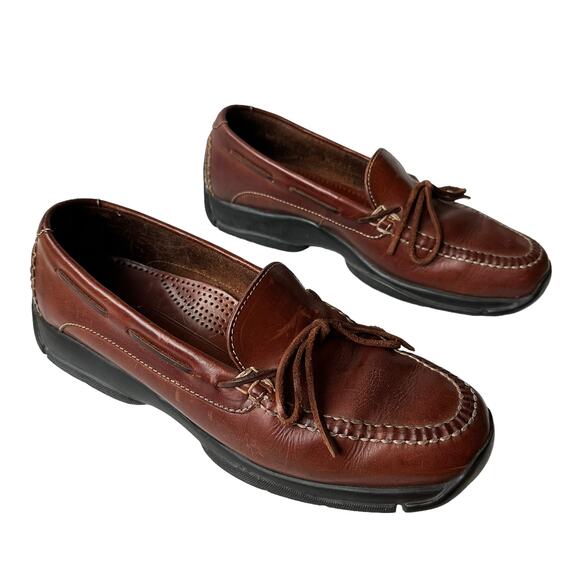 Cole Haan Loafers Brown Leather Driving Shoes Moccasins Slip On Men's Size 9.5M - Picture 2 of 11